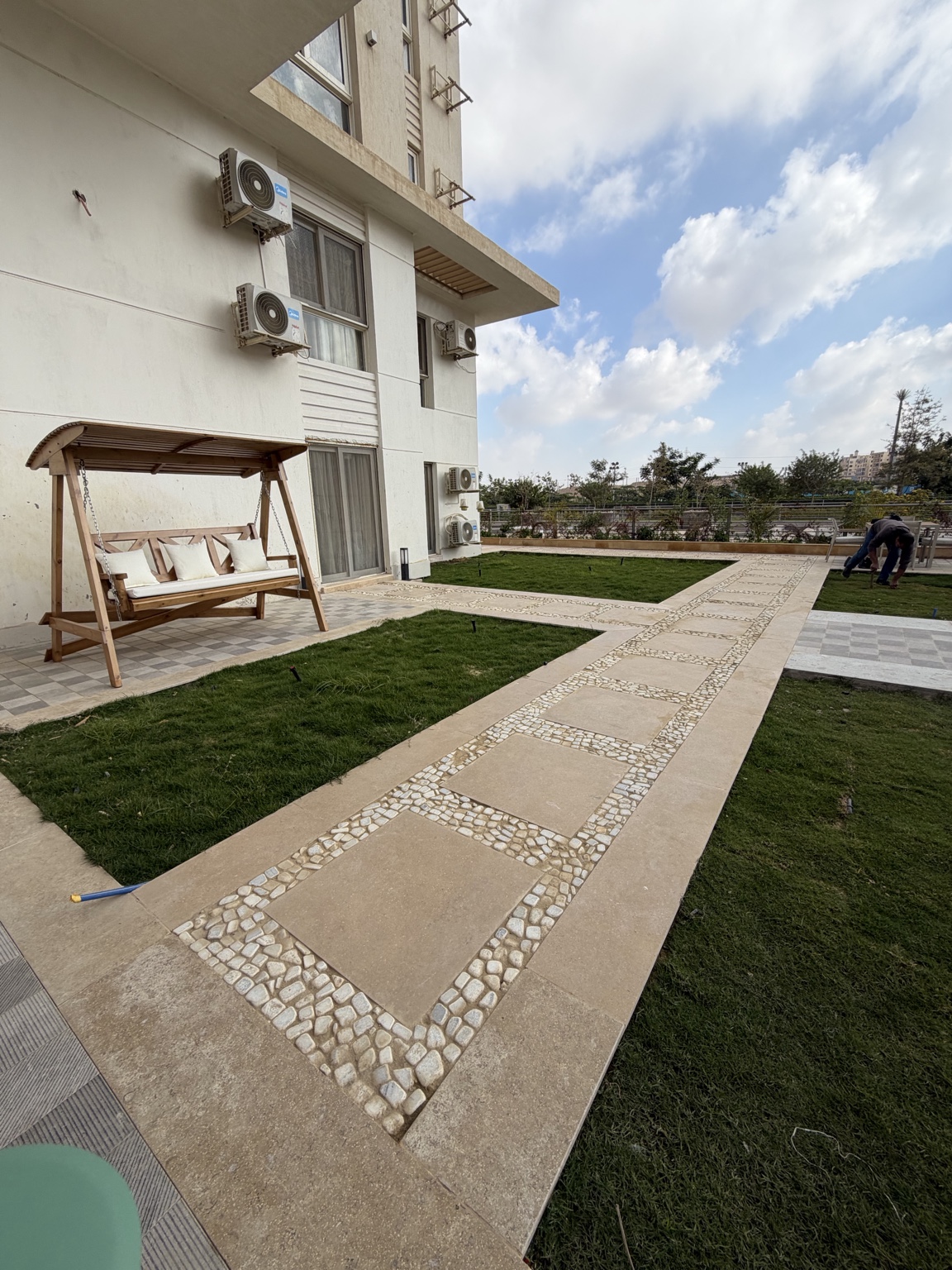 Mountain View Outdoor Area — Walkway works